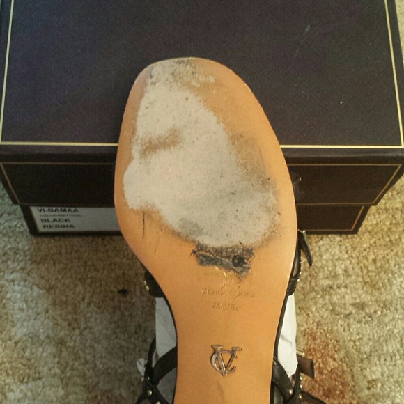 VINCE CAMUTO Black Studded Sandals - Picture 3 of 3